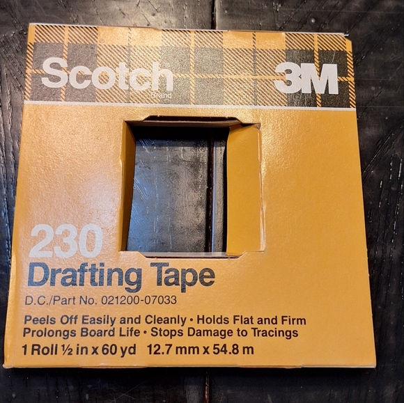 Vintage Scotch Drafting Tape  One 1/2 Inch Roll ~* - Picture 1 of 2
